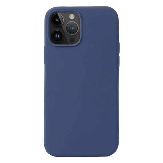 Coque silicone BeColor fine et légère pour iPhone 15 pro intérieur microfibre bleu nuit - ABYTONPHONE