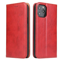 a close up of a red and black suitcase