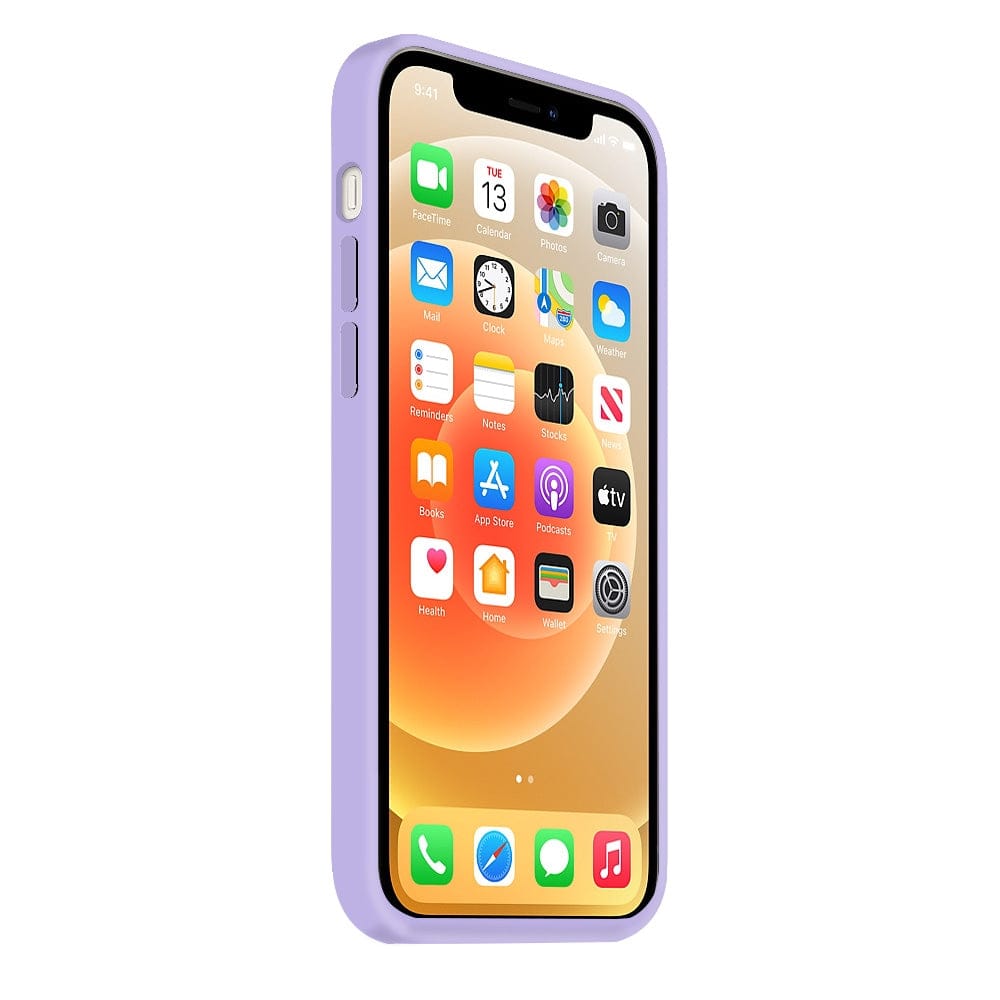 Coque Silicone BeColor Fine et Légère pour iPhone 14 Pro Max , Intérieur Microfibre - Lilas - ABYTONPHONE