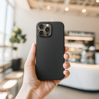 Coque Silicone Noir BeColor pour iPhone 16 Pro Max