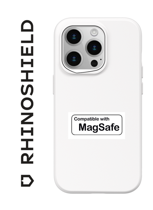 COQUE SOLIDSUIT BLANC CLASSIC COMPATIBLE MAGSAFE POUR APPLE IPHONE 15 PRO - RHINOSHIELD - ABYTONPHONE
