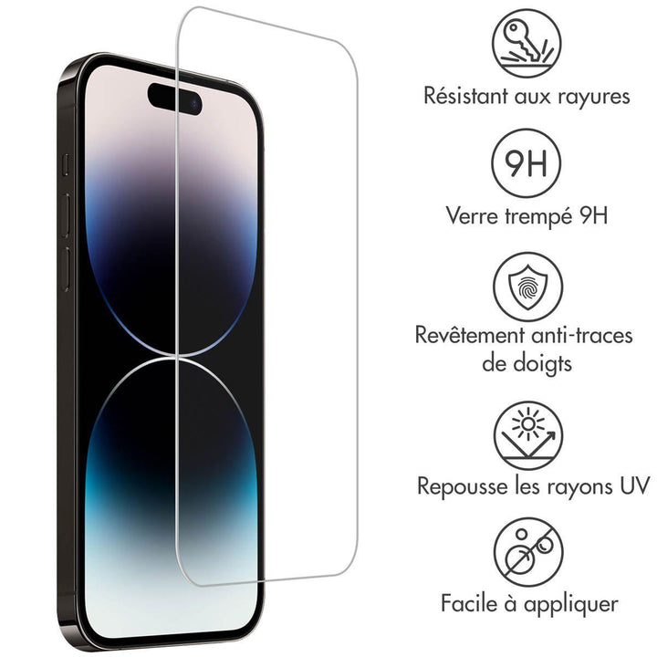 Protection d'écran en verre trempé pour iPhone 15 Pro - ABYTONPHONE