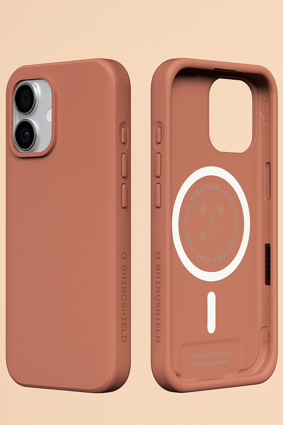 Coque RHINOSHIELD Rose Argile aux tons chauds et naturels, inspirée de la terre cuite et des ambiances méditerranéennes, pour un style doux et authentique.