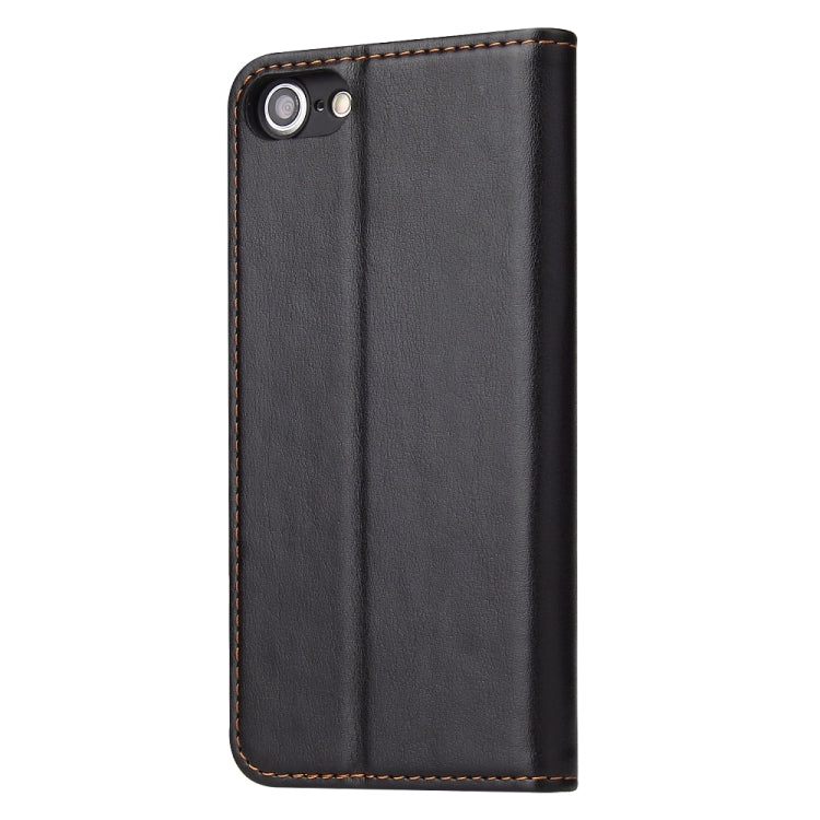 Étui en cuir noir à rabat horizontal avec support et fentes pour cartes iPhone 7 / 8 / SE 2020/ SE 2022