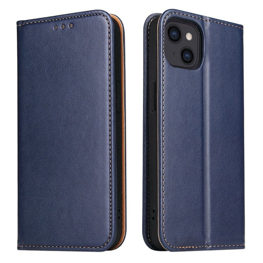 Etui avec fente pour cartes en cuir bleu nuit iPhone 11