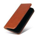 Étui en cuir marron à rabat horizontal avec support et fentes pour cartes iPhone 11 Pro