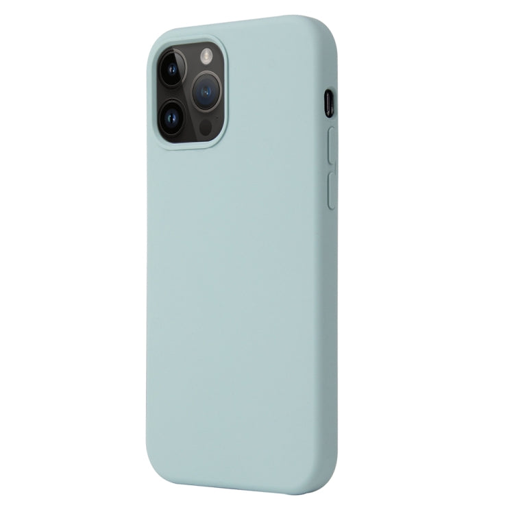 Coque silicone BeColor fine et légère pour iPhone 15 pro intérieur microfibre vert menthe - ABYTONPHONE
