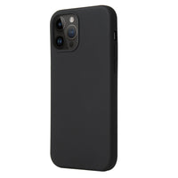 Coque Silicone BeColor Fine et Légère pour iPhone 15 pro, Intérieur Microfibre - Noir - ABYTONPHONE