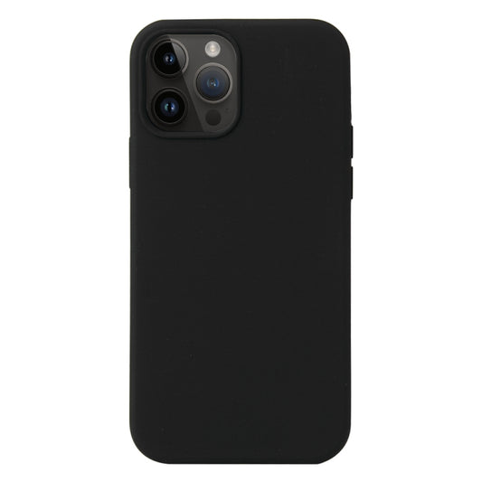 Coque Silicone BeColor Fine et Légère pour iPhone 15 pro, Intérieur Microfibre - Noir - ABYTONPHONE