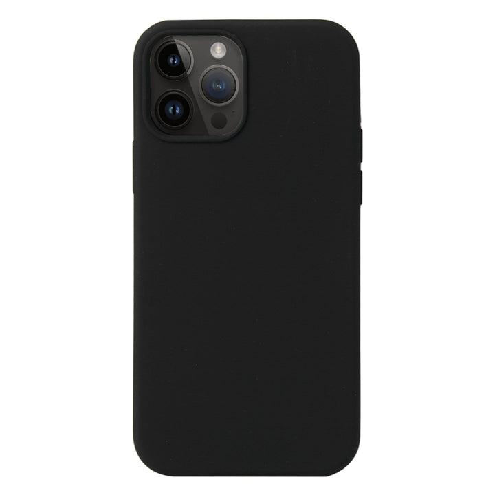 Coque Silicone BeColor Fine et Légère pour iPhone 15 pro, Intérieur Microfibre - Noir - ABYTONPHONE