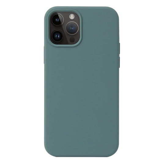 Coque silicone BeColor fine et légère pour iPhone 13 pro intérieur microfibre vert pinède - ABYTONPHONE
