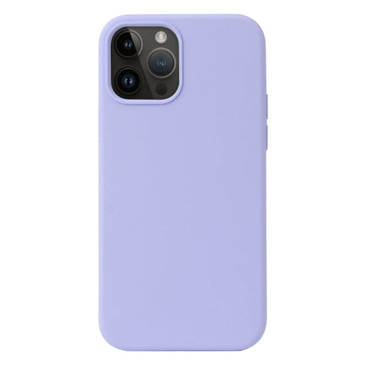 Coque silicone BeColor fine et légère pour iphone 13 pro interieur microfibre lilas - ABYTONPHONE