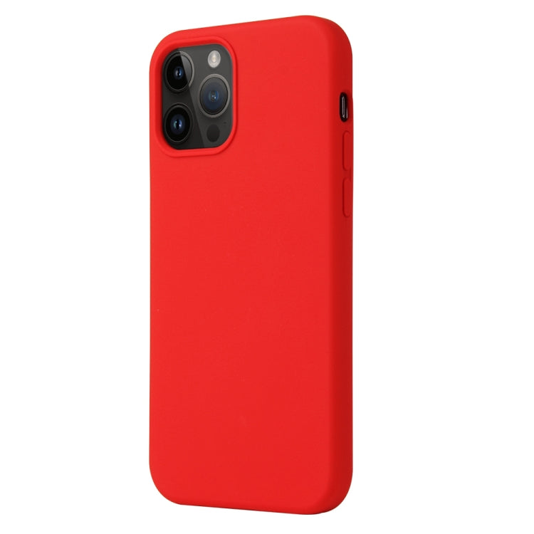 Coque silicone BeColor fine et légère pour iPhone 15 pro intérieur microfibre rouge - ABYTONPHONE