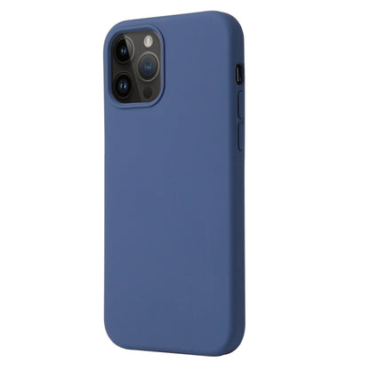 Coque silicone BeColor fine et légère pour iPhone 15 pro intérieur microfibre bleu nuit - ABYTONPHONE