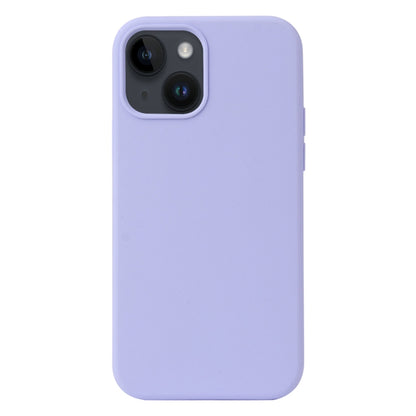 Coque Silicone BeFluo Fine et légère pour iPhone 15, Intérieur Microfibre – lilas