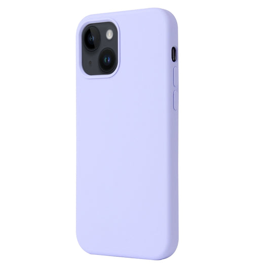 Coque Silicone BeFluo Fine et légère pour iPhone 15, Intérieur Microfibre – lilas