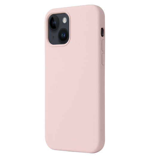 Coque Silicone BeFluo Fine et légère pour iPhone 15 Plus, Intérieur Microfibre – rose sable
