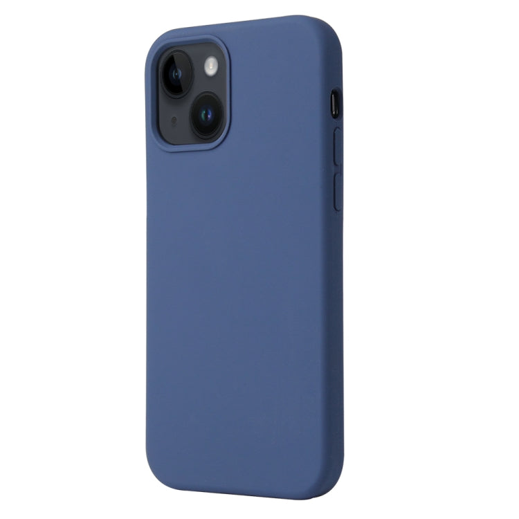 Coque Silicone BeFluo Fine et légère pour iPhone 15, Intérieur Microfibre – bleu