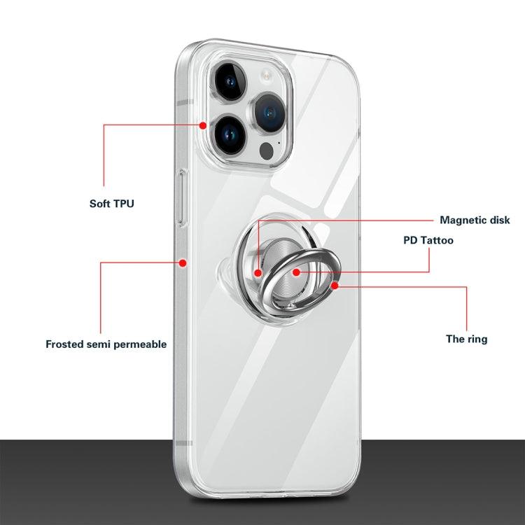 Coque transparente avec anneau intégré pour iPhone 15 Pro - ABYTONPHONE