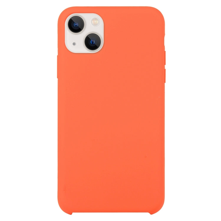 Coque Silicone BeFluo Fine et légère pour iPhone 15, Intérieur Microfibre – orange