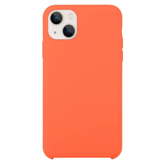 Coque Silicone BeFluo Fine et légère pour iPhone 15 Plus, Intérieur Microfibre – orange