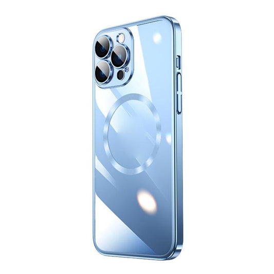 Coque Polycarbonate Magsafe bleu pour iPhone 15 Pro Max