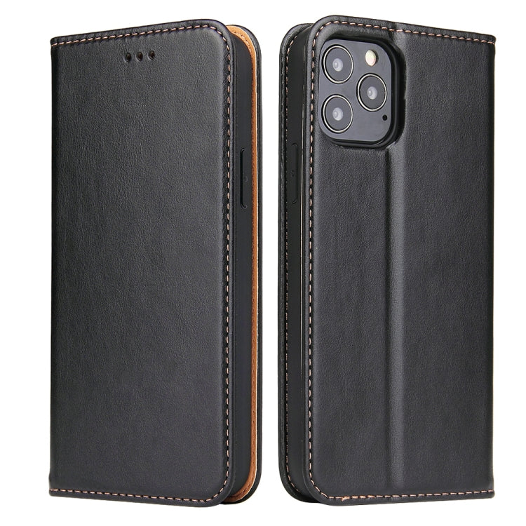 Étui en cuir noir à rabat horizontal avec support et fentes pour cartes iPhone 14 Pro Max