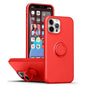 Coque Ring en silicone rouge avec anneau intégré pour iPhone 14 Pro - ABYTONPHONE