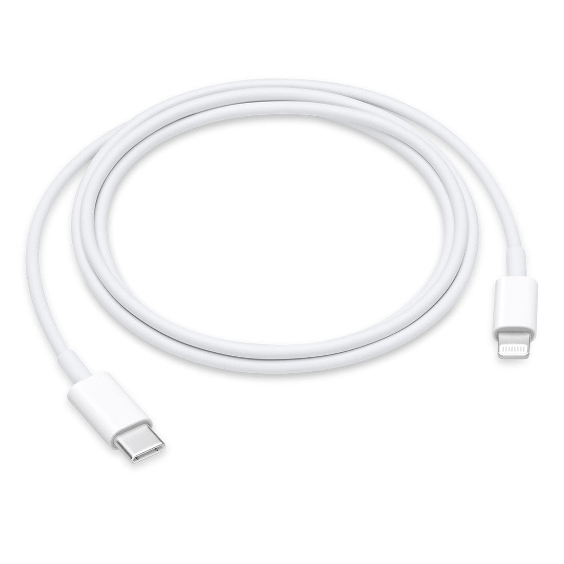 Câble Apple USB-C vers Lightning 1 m d’origine sur fond blanc