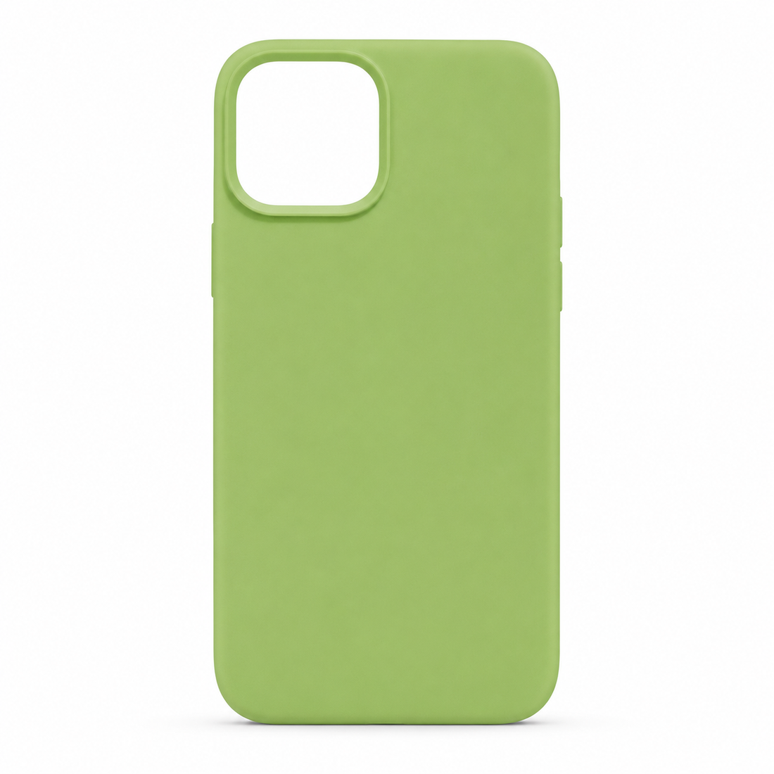 Coque iPhone 13 mini silicone anti-choc soft touch vert pomme