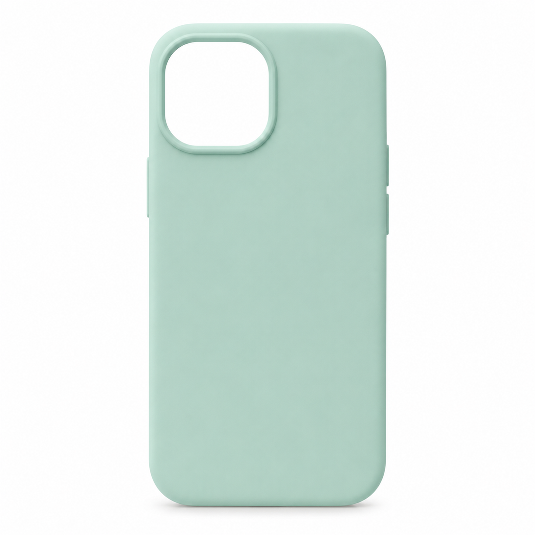 Coque iPhone 13 mini silicone anti-choc soft touch vert menthe