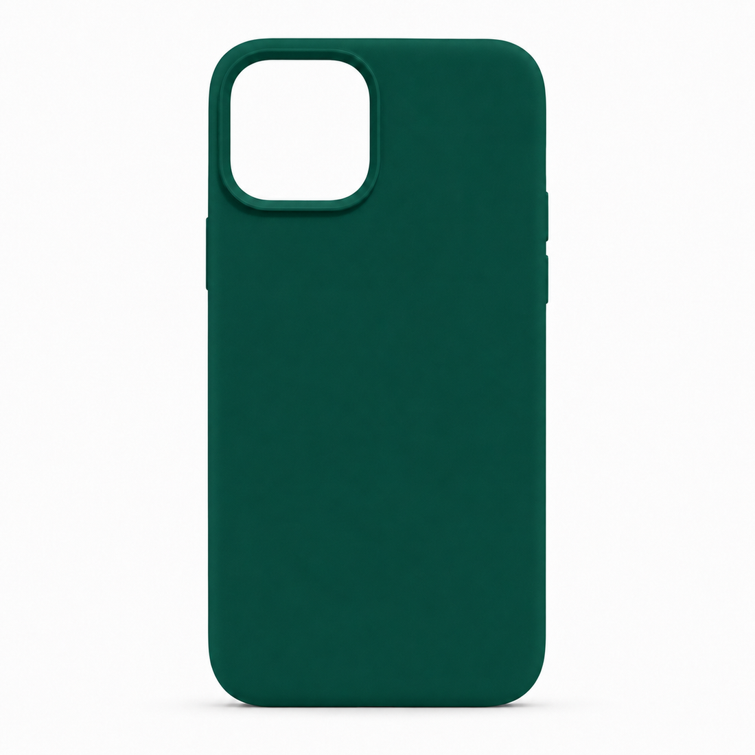 Coque iPhone 13 mini silicone anti-choc soft touch vert pinède