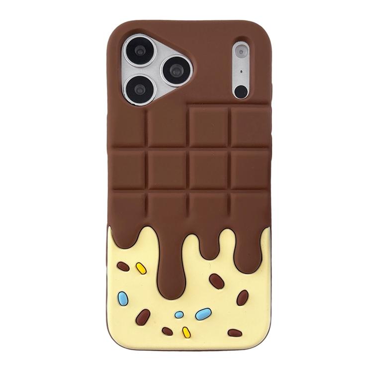Coque iPhone 17 Pro Candy Chocolate marron et crème vue principale