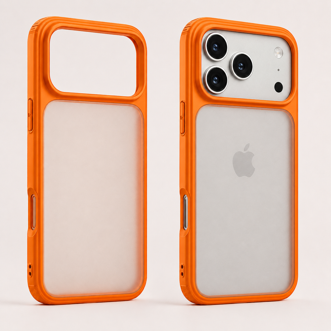 Coque iPhone 17 Pro Max Anti-Choc Airbag Orange – PC TPU
