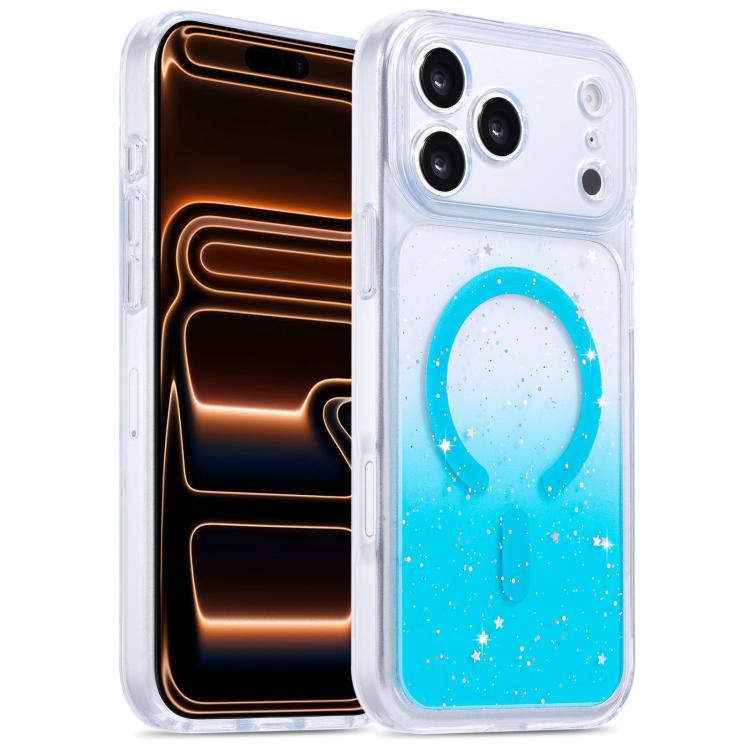 Coque iPhone 17 Pro Max magnétique dégradée époxy Bleu – photo produit