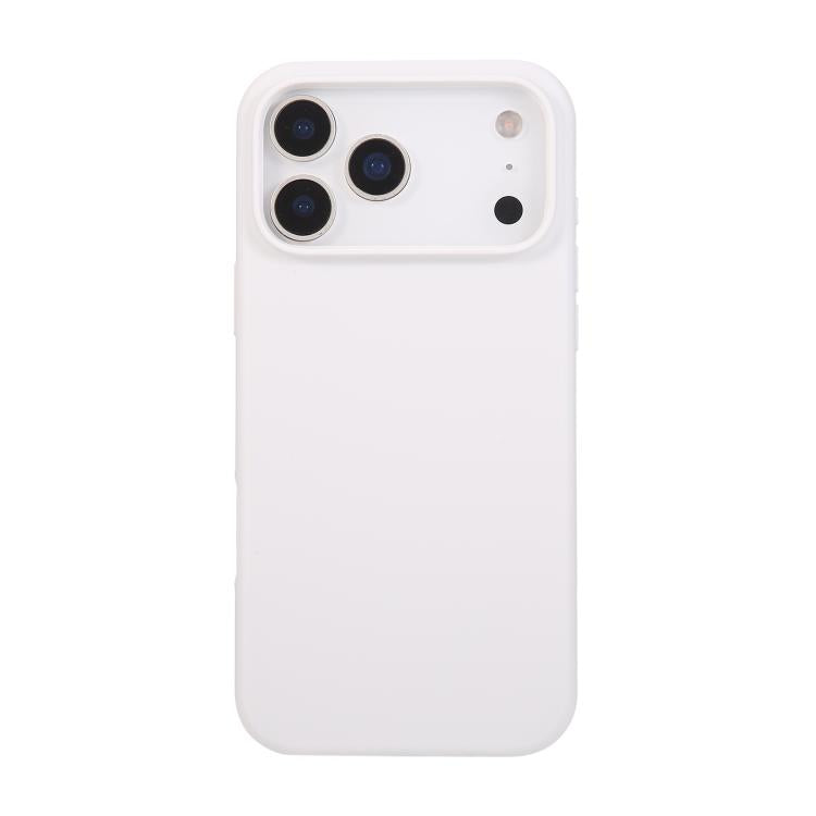 Coque iPhone 17 Pro Max silicone anti-choc soft touch blanche
