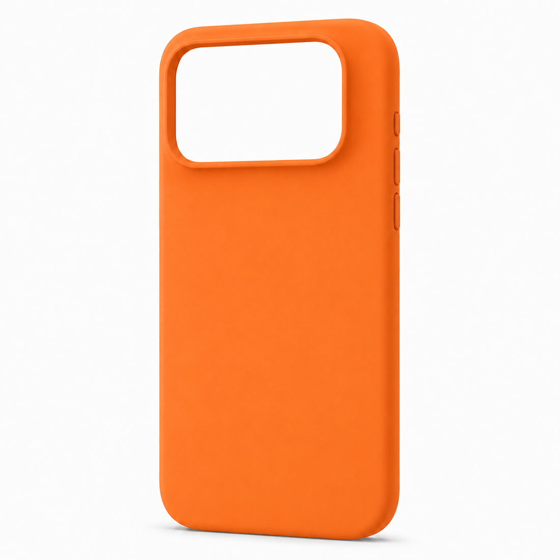 Coque iPhone 17 Pro Max silicone anti-choc soft touch orange