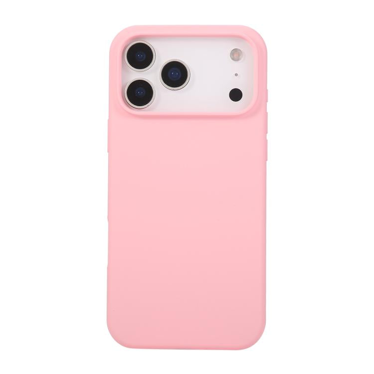 Coque iPhone 17 Pro Max silicone anti-choc soft touch rose cerisier