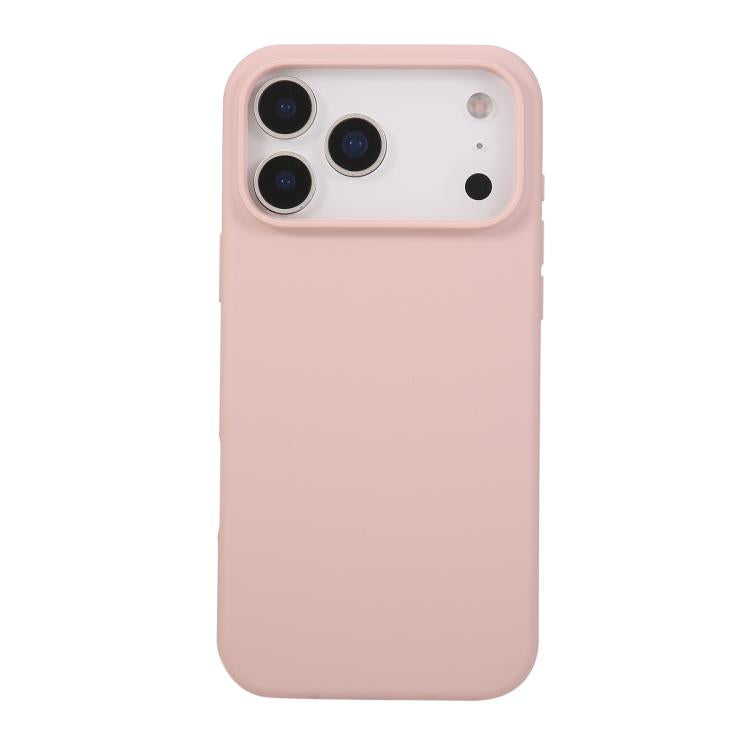 Coque iPhone 17 Pro Max silicone anti-choc soft touch rose sable
