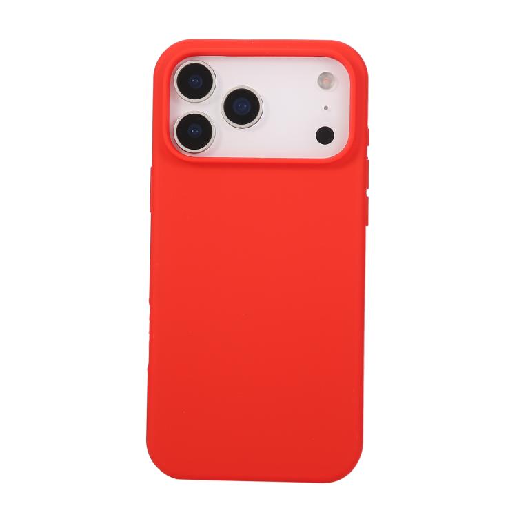 Coque iPhone 17 Pro Max silicone anti-choc soft touch rouge