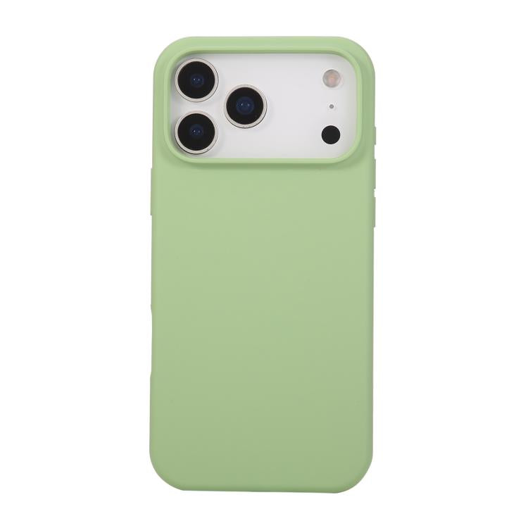 Coque iPhone 17 Pro Max silicone anti-choc soft touch verte