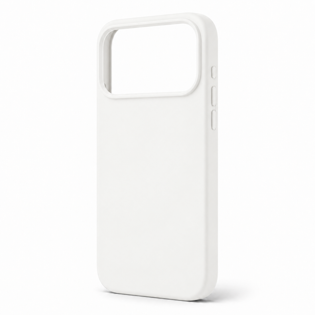 Coque iPhone 17 Pro silicone anti-choc blanche finition mate
