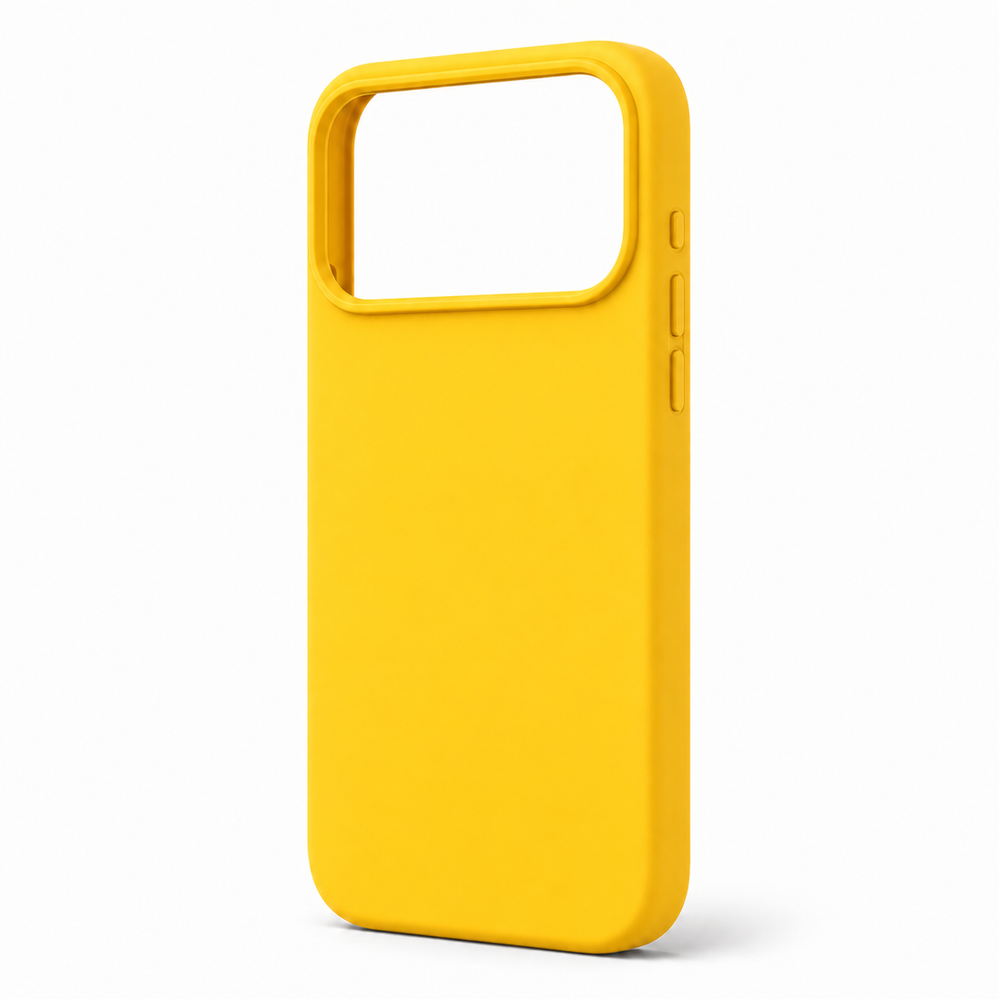 Coque iPhone 17 Pro silicone anti-choc jaune
