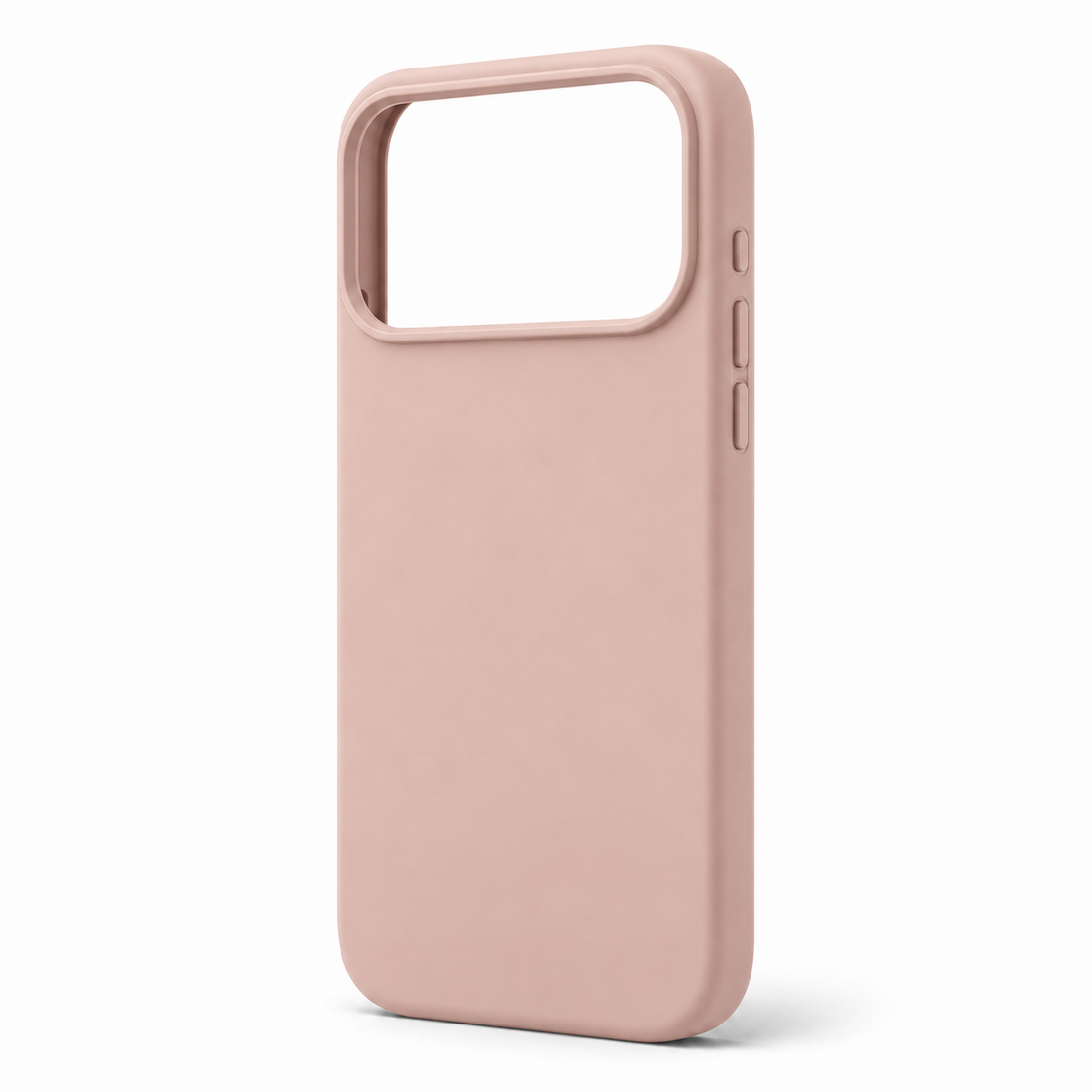 Coque iPhone 17 Pro silicone anti-choc rose sable