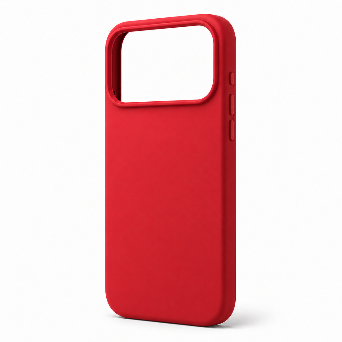 Coque iPhone 17 Pro silicone anti-choc rouge