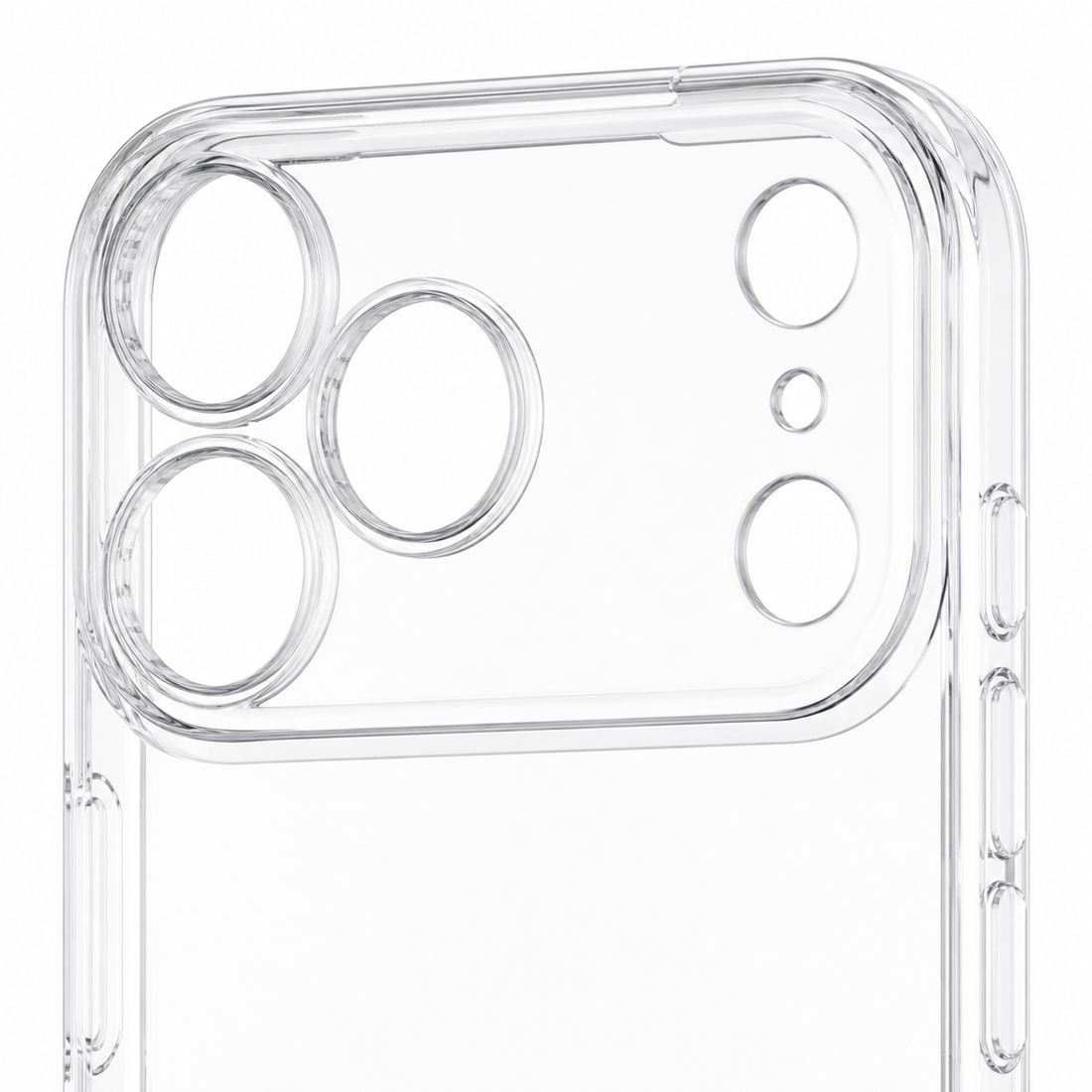 Coque transparente iPhone 17 Pro avec protection caméra intégrée