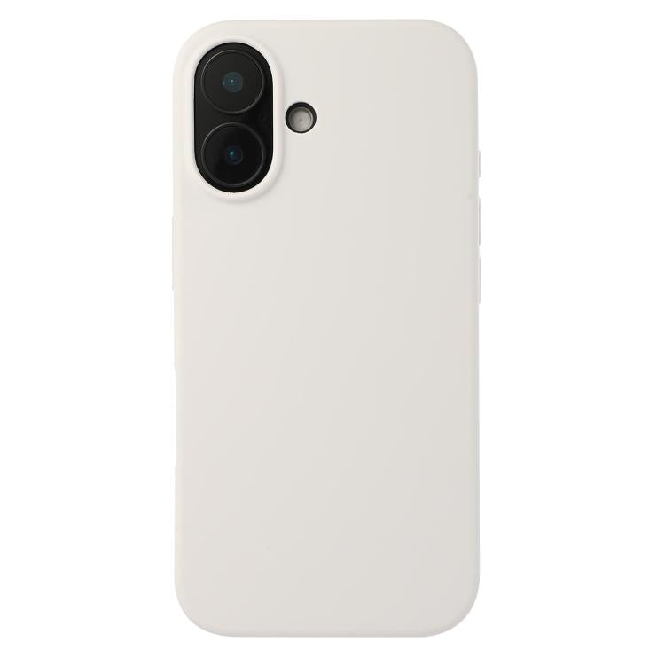 Coque iPhone 17 silicone anti-choc soft touch couleur blanc