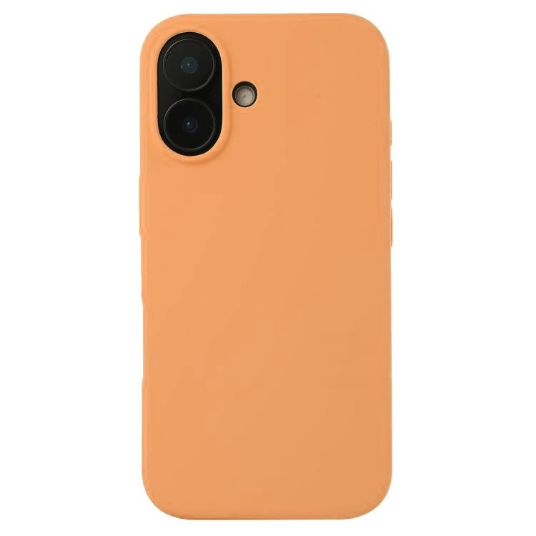 Coque iPhone 17 silicone anti-choc soft touch couleur orange