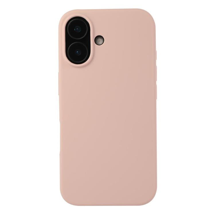 Coque iPhone 17 silicone anti-choc soft touch couleur rose sable