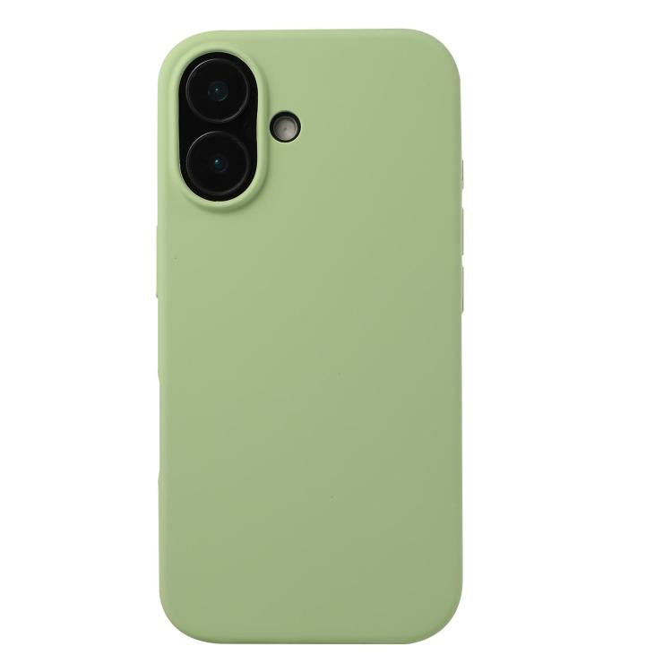 Coque iPhone 17 silicone anti-choc soft touch couleur vert pomme